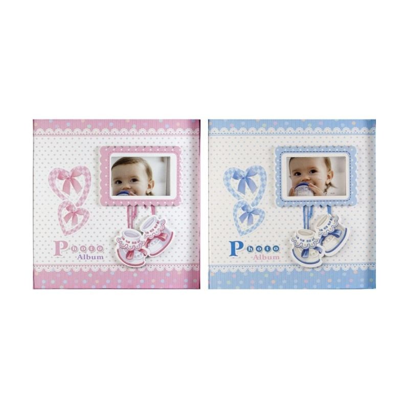 Album foto Baby Milo personalizabil, 200 poze format 10x15 cm, cutie Roz - imagine 12